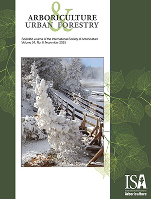 Urban Forestry - Nov 2025 - Vol 51 #6