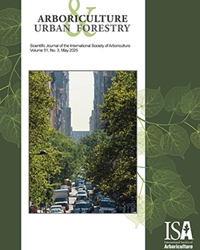 May 2025 Issue of Arboriculture & Urban Forestry Now Online!