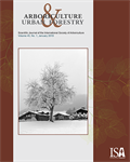 January Issue of Arboriculture & Urban Forestry  Now Online