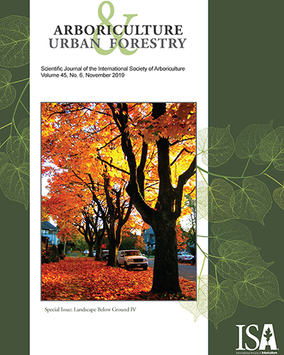 November Issue of Arboriculture & Urban Forestry Now Online