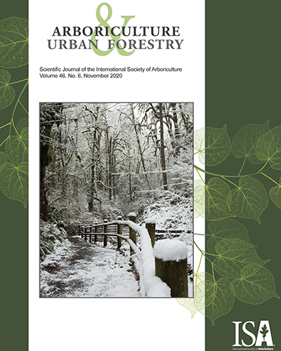 November issue of Arboriculture & Urban Forestry Now Online