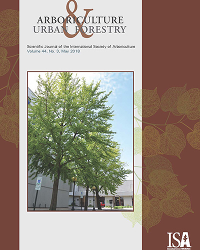 May Issue of Arboriculture and Urban Forestry Now Online