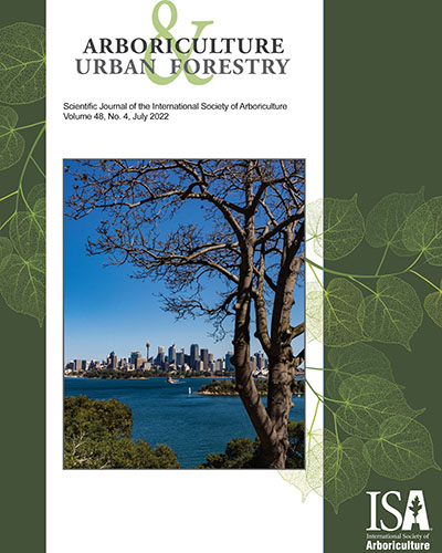 July 2022 Issue of Arboriculture & Urban Forestry Now Online!