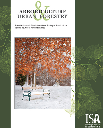 November 2022 Issue of Arboriculture & Urban Forestry Now Online!