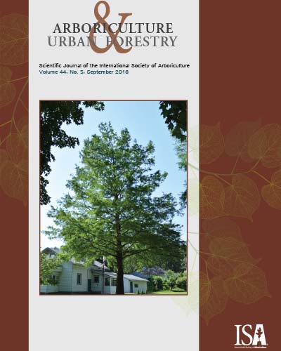 September Issue of Arboriculture & Urban Forestry Now Online