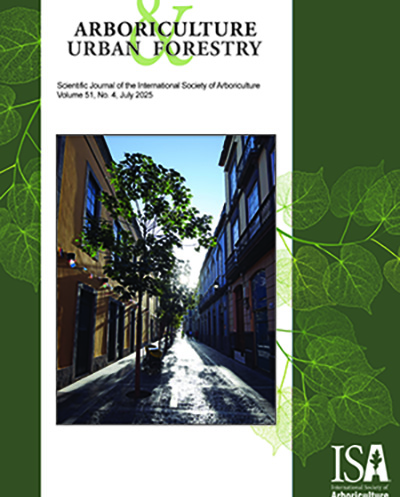 July 2025 Issue of Arboriculture & Urban Forestry Now Online!