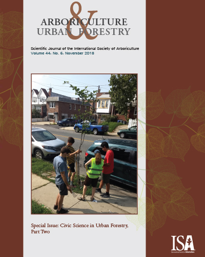 November Issue of Arboriculture & Urban Forestry Now Online